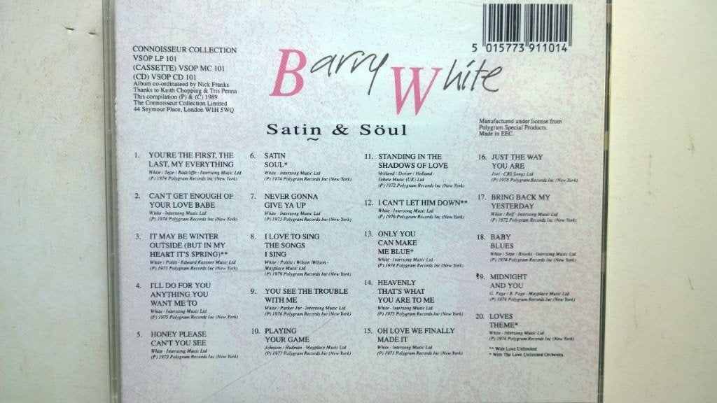 Barry White - Satin & Söul, Ophalen of Verzenden, Zo goed als nieuw, Soul, Album