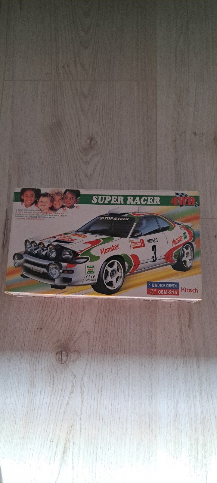 Hitech Super Racer Mini 4WD Modelbouw Kit - Nieuw, Overige merken, Auto, 1:32 tot 1:50, Nieuw