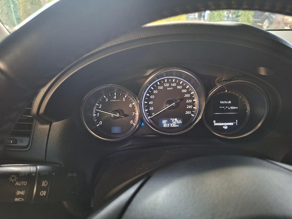 Mazda CX-5 2.0 118KW 4WD 2012 Blauw, 1998 cc, 15 km/l, 1800 kg, Zwart