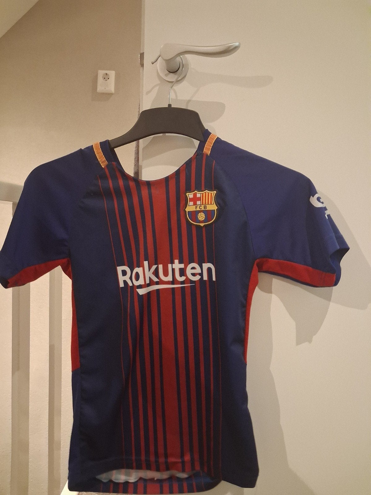 FC Barcelona thuisshirt Messi #10 - Maat 130/140 cm, Barcelona, Overige maten, Voetbal, Gedragen