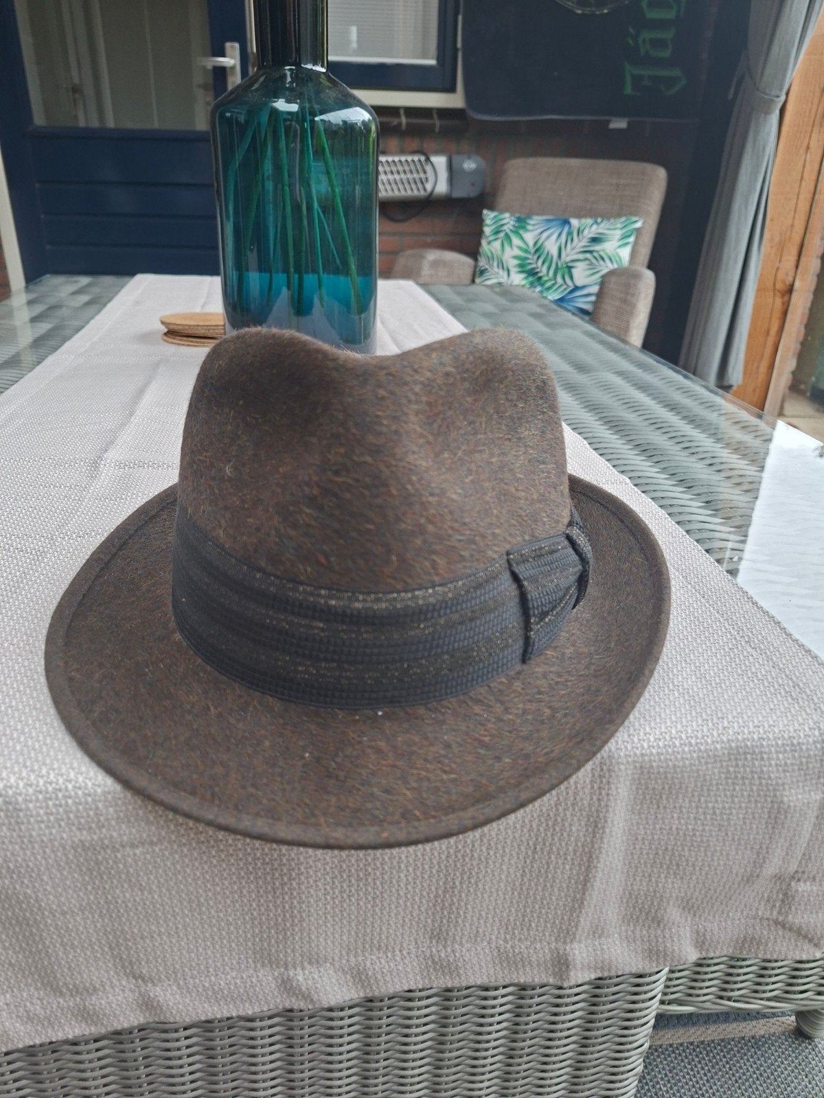 Mossant fedora hoed, Mossant, Verzenden, Hoed, Zo goed als nieuw