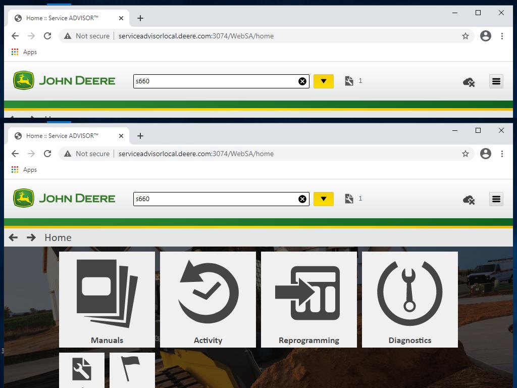 John Deere Service Advisor 5.3 AG en CF [05.2020] Reparatie, Verzenden