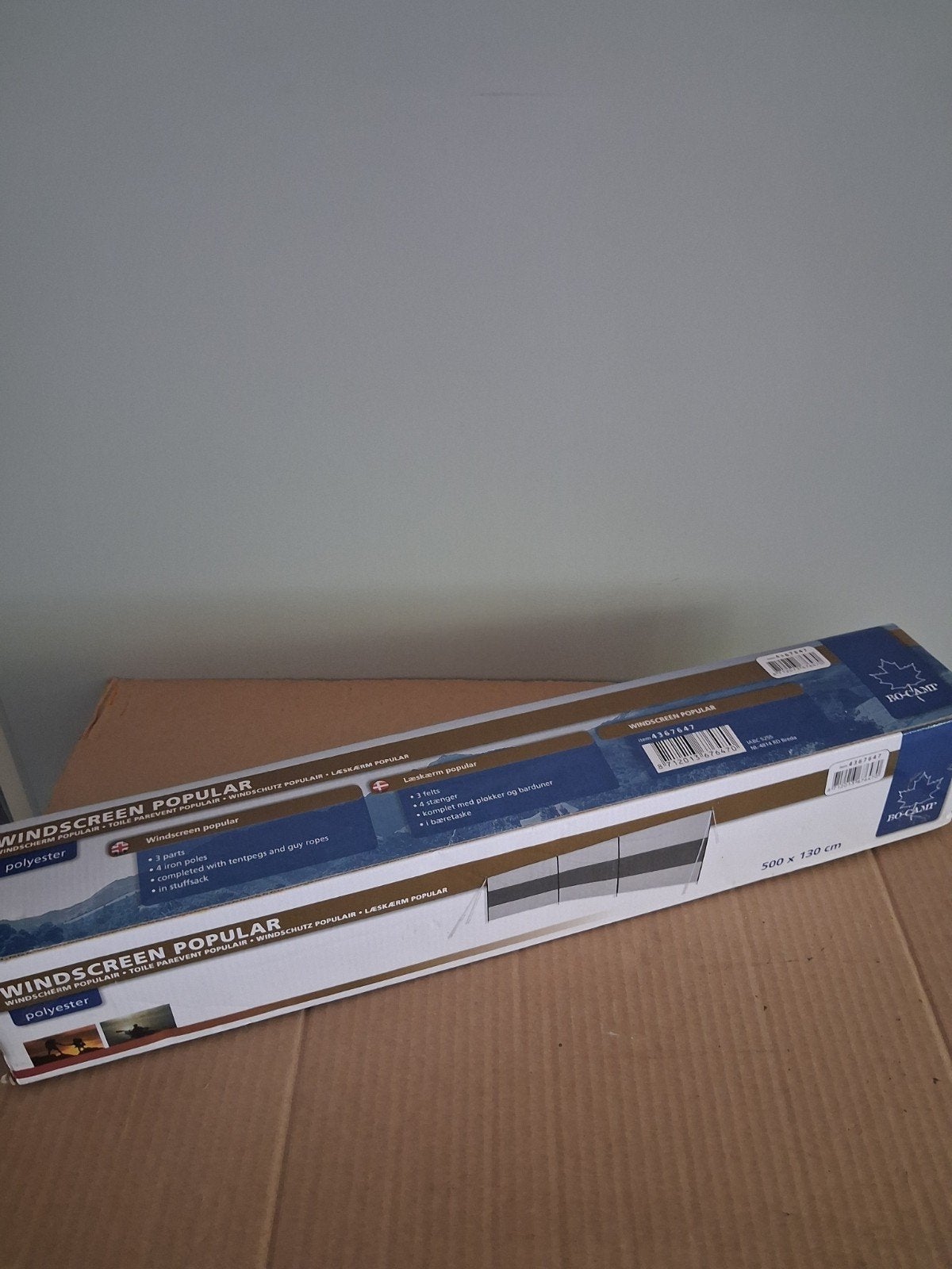 Nieuw Windscherm Popular 500x130 cm - Ideaal voor Camping, Caravans en Kamperen, Ophalen of Verzenden