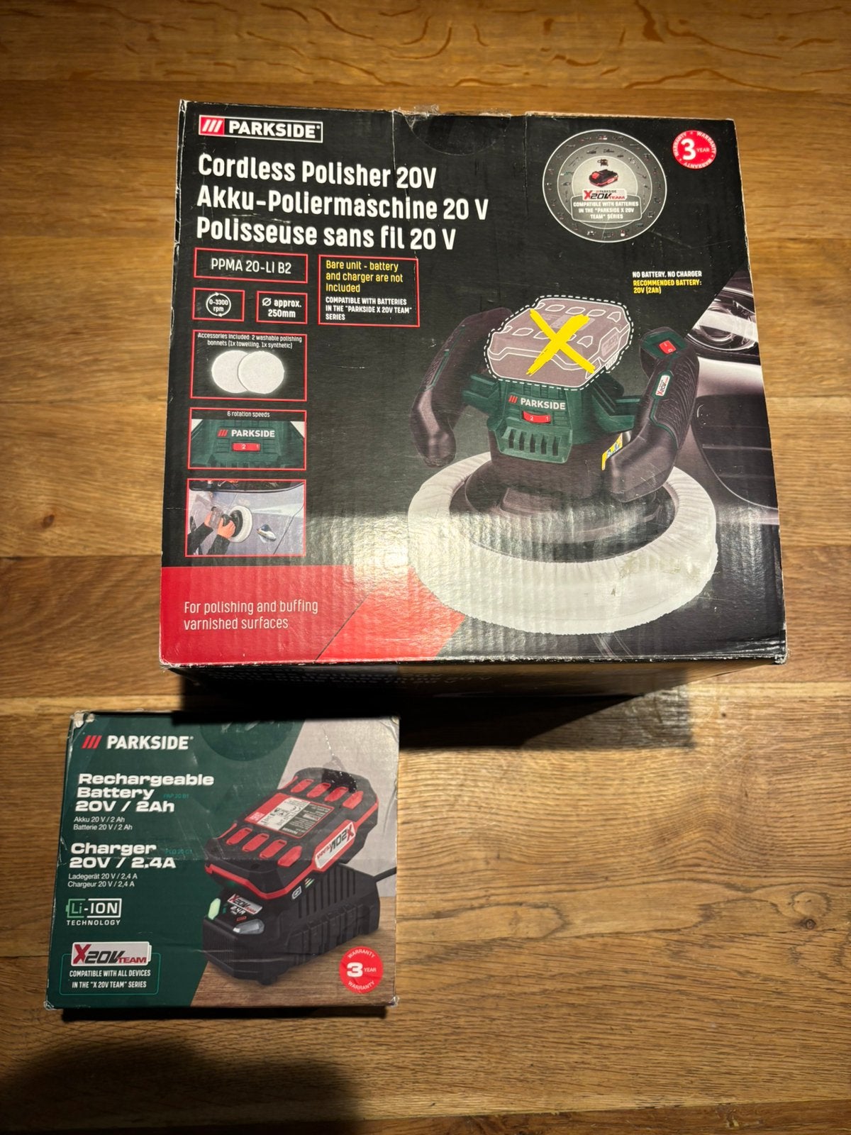 Nieuwe Draadloze polijst machine met nieuwe accu Parkside, Ophalen of Verzenden