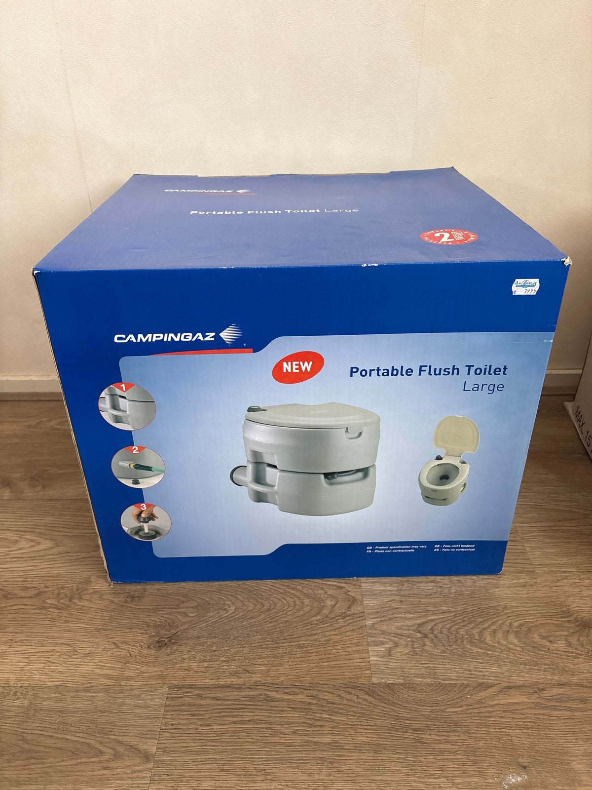 Campingaz Portable Flush Toilet Large - 1 week gebruikt, Caravans en Kamperen, Ophalen, Nieuw
