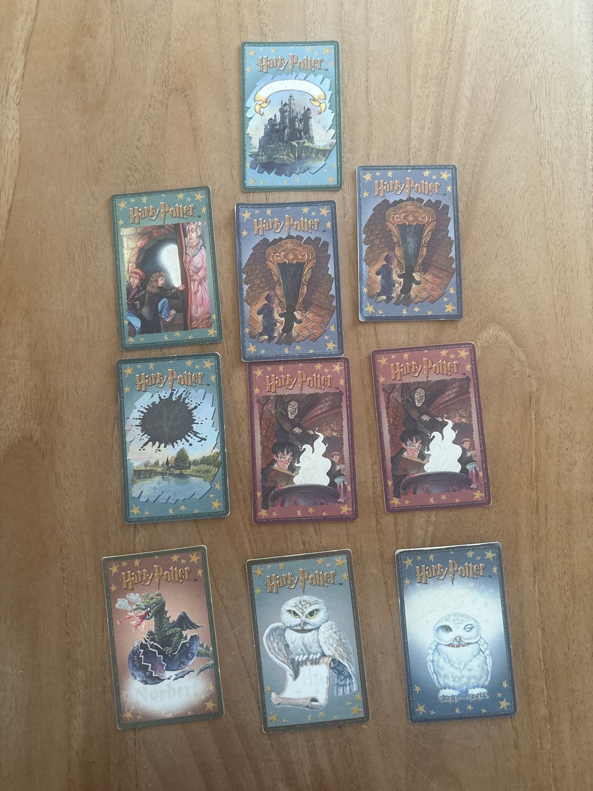Harry Potter verzamelkaarten - 10 stuks, Verzamelen, Ophalen of Verzenden, Gebruikt, Overige typen