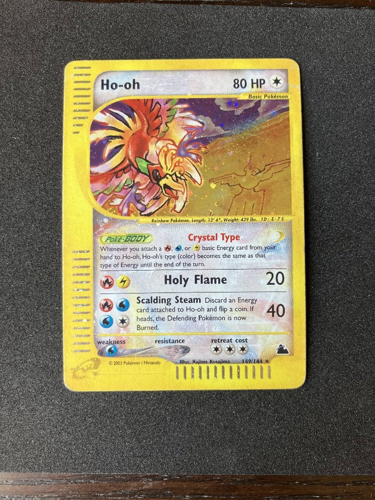 Ho-Oh Skyridge holo 149/144, Ophalen, Gebruikt, Losse kaart, Foil