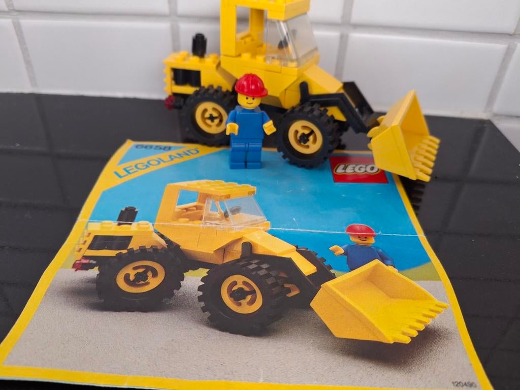 Lego vintage Bulldozer nr 6658 compleet met boekje, Ophalen of Verzenden, Gebruikt, Complete set, Lego