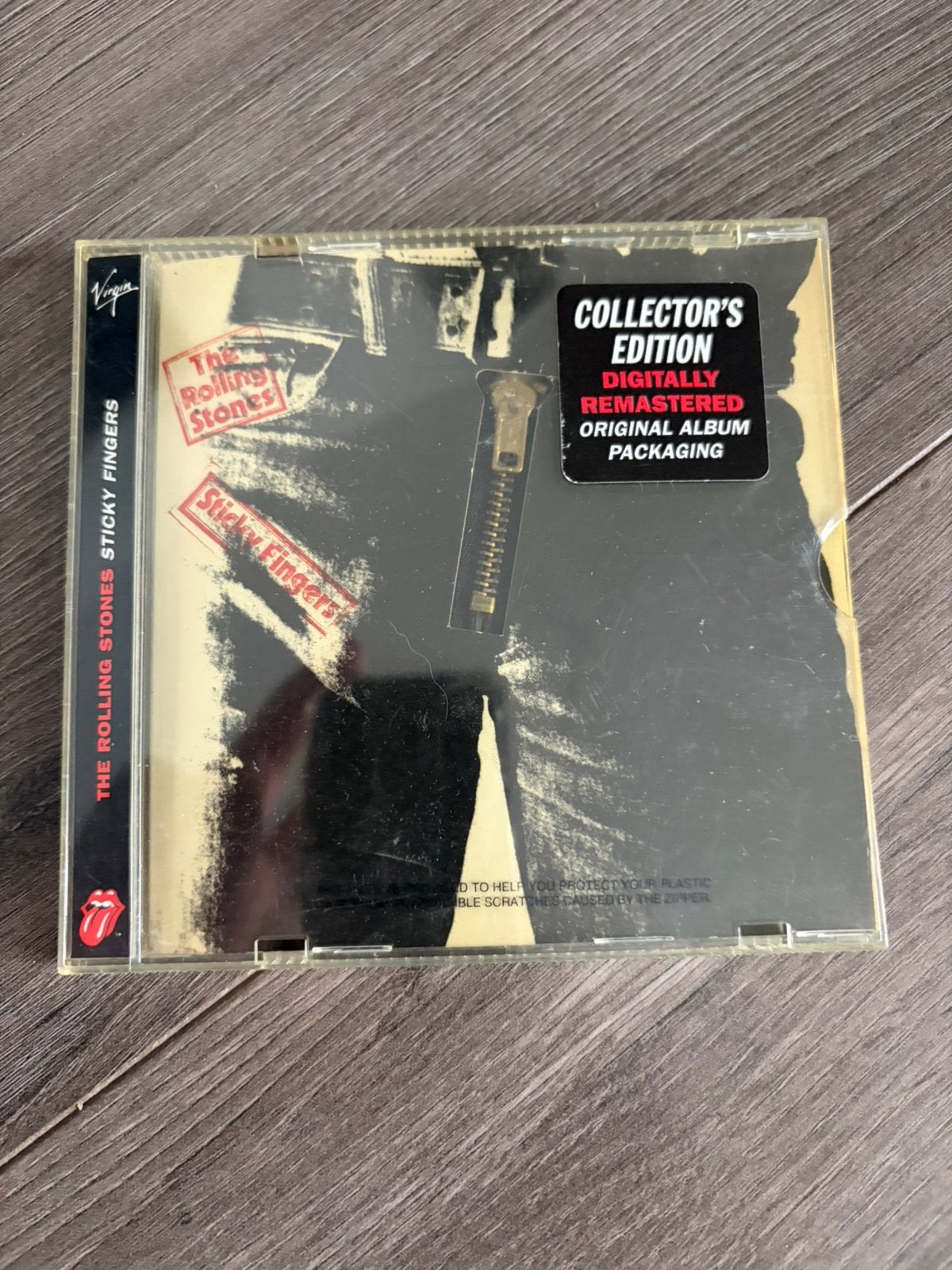 Rolling Stones Sticky Fingers met rits, Cd's en Dvd's, Ophalen of Verzenden, Zo goed als nieuw, Poprock