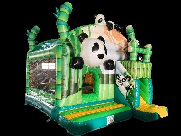 te koop mooi nieuw springkussen panda 4,9 x 3,8 meter, Ophalen of Verzenden, Nieuw, Verjaardag