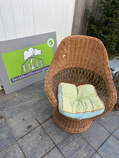 stoel, rieten stoel, relax stoel, Ophalen, Gebruikt, Bruin, Riet of Rotan