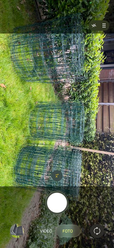 Geplastificeerd groen gaas, Tuin en Terras, Ophalen of Verzenden, Zo goed als nieuw