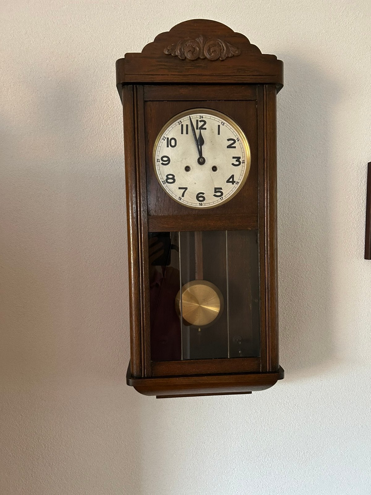 Wandklok, antiek te koop, Ophalen