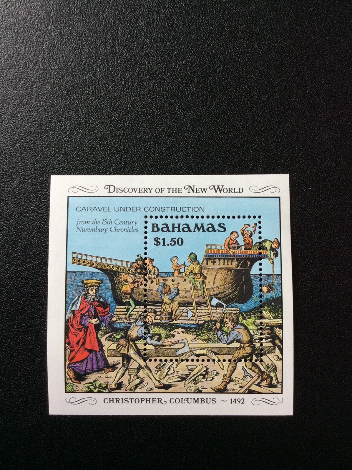 Bahamas postzegel 1989 pfr Mi B 56, Ophalen of Verzenden, Postfris