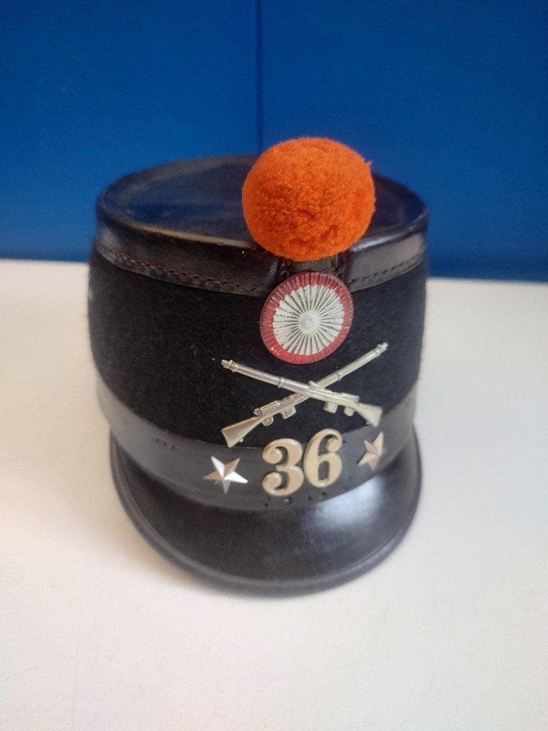 Zwitserse shako Regiment Infanterie, Verzenden, Landmacht, Nederland, Embleem of Badge