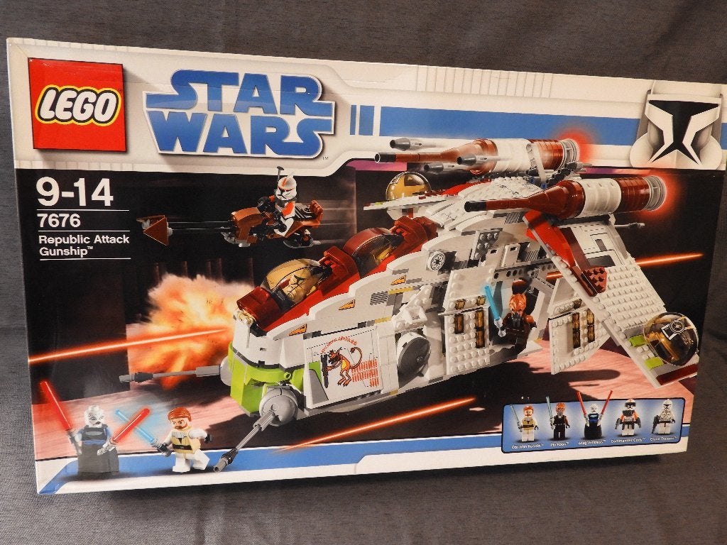 LEGO Star Wars 7676 Republic Gunship (MISB), Star Wars, Inclusief extra onderdelen, Lego, Nieuw
