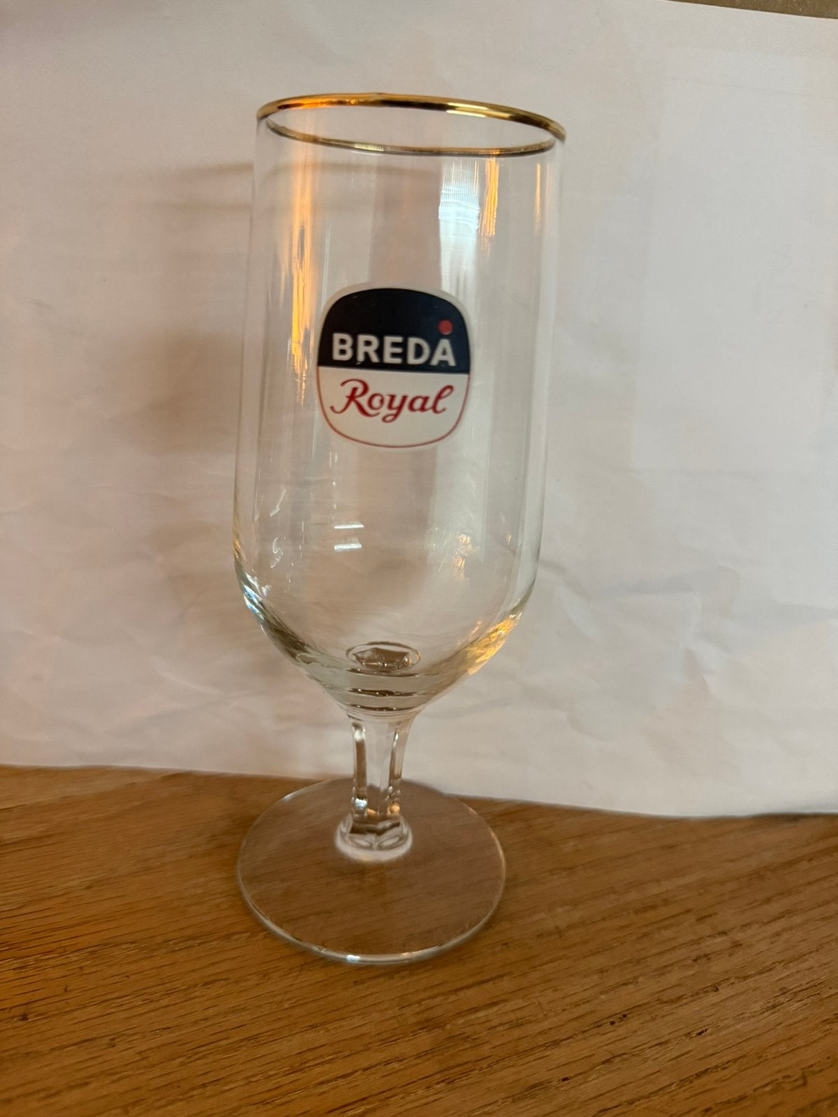 Bier glas Breda  Royel, Verzamelen, Biermerken, Ophalen of Verzenden, Zo goed als nieuw, Glas of Glazen, Amstel