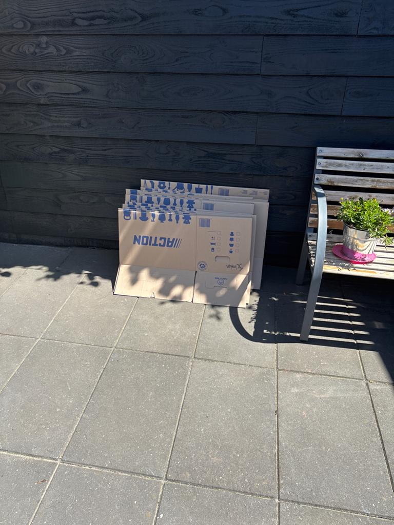 12 Verhuisdozen van de Action, 40 tot 60 cm, Opvouwbaar, 50 tot 75 cm, Ophalen of Verzenden