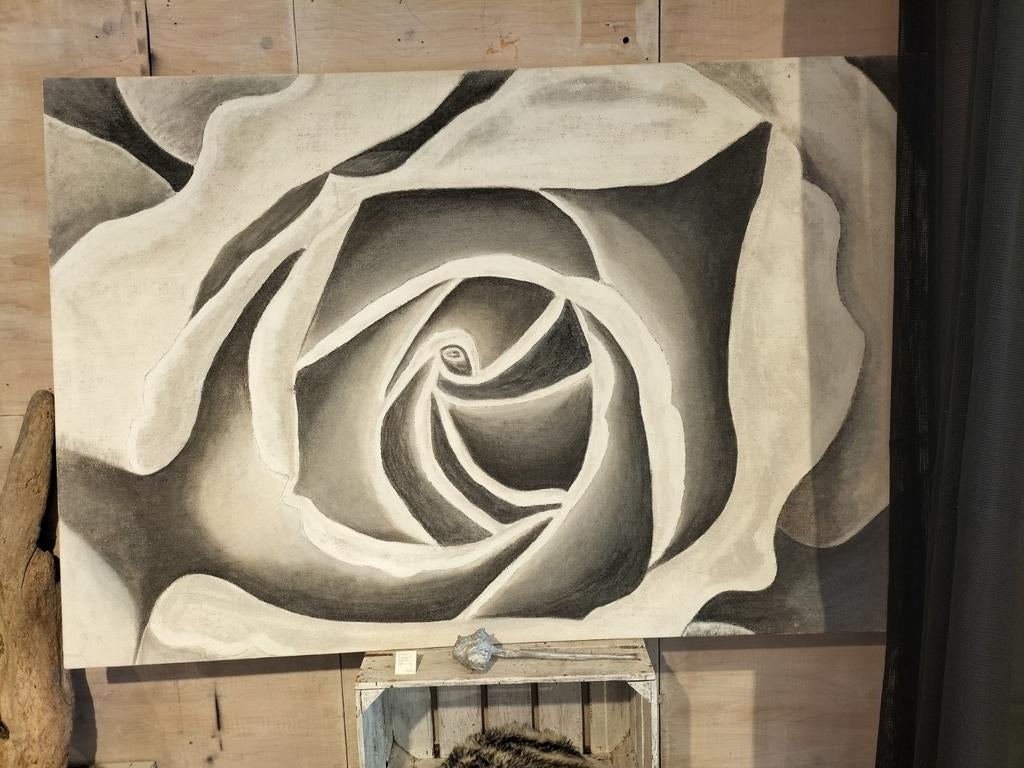schilderij.  a Rose is a Rose is a....., Ophalen