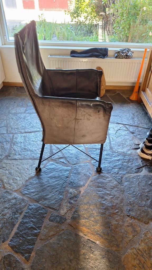 Montis Chaplin fauteuil - zitting doorgezakt, revisie nodig, Ophalen, Gebruikt, Bruin, Design, Modern