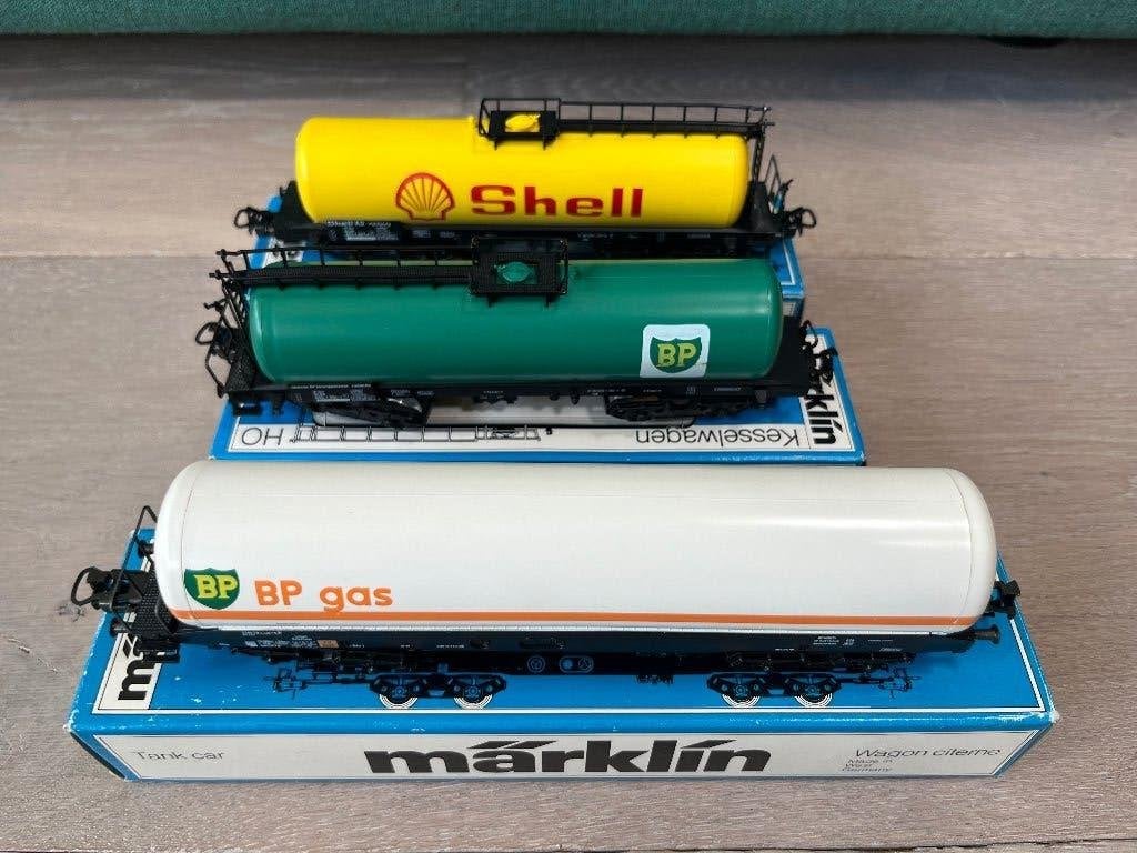 Marklin 4748, 4653, 4651 ho wagons nieuwstaat, Wisselstroom, Verzenden, Märklin, Nieuw