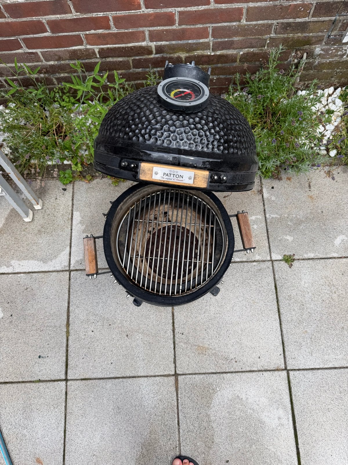 Patton Kamado 15 inch BBQ - Compacte Keramische Grill, Ophalen, Gebruikt