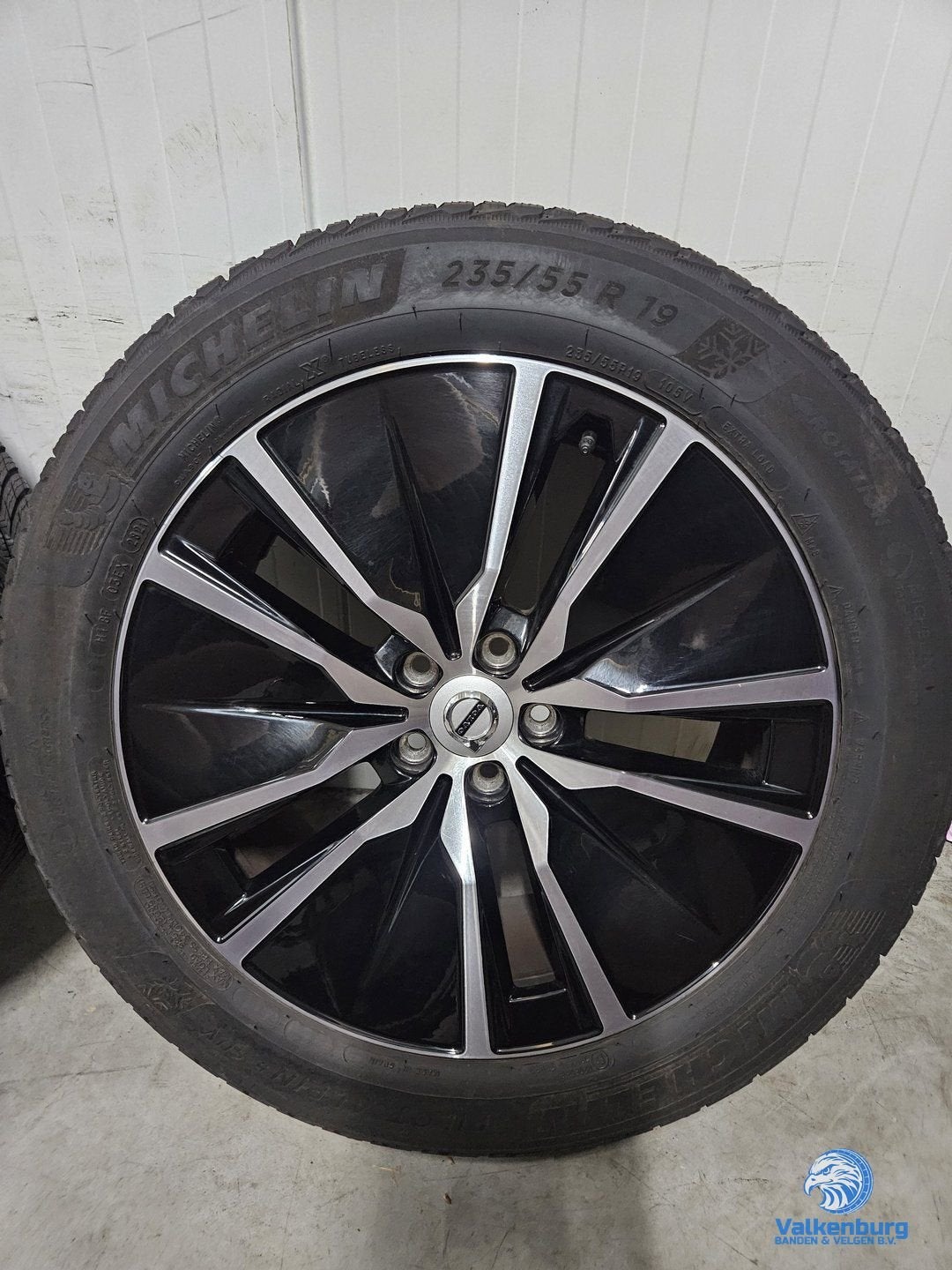 8mm! Originele Volvo XC90 XC60 XC40 C40 5-Double Spoke Black, 19 inch, Gebruikt, -, -