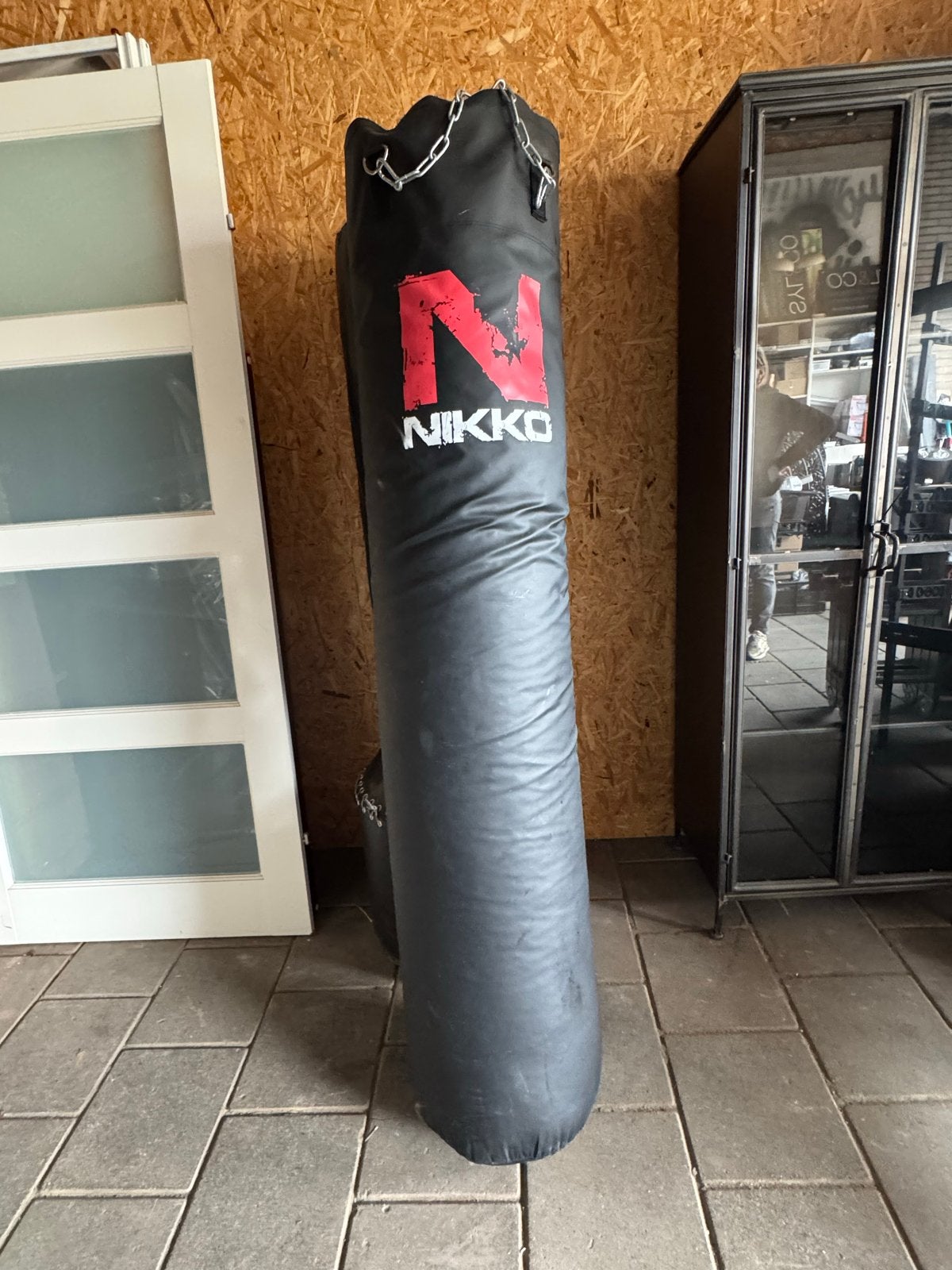 Nikko bokszak - Zwart, 180 cm, Sport en Fitness, Gebruikt, Overige, Vechtsportmateriaal, Groter dan maat XL