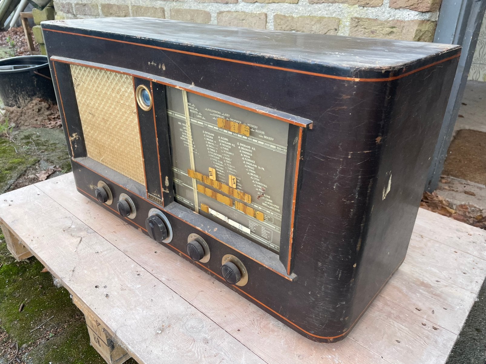 Oude radio Erres KY509 uit 1950, Ophalen of Verzenden