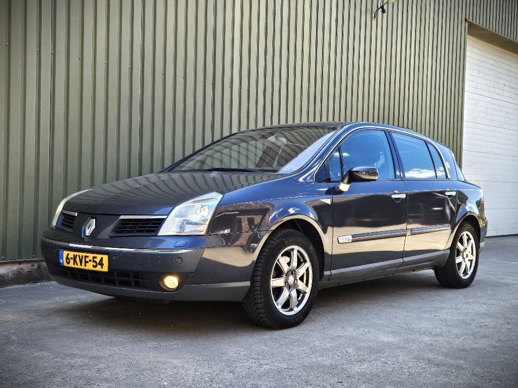 Renault Vel Satis 3.5 V6 2008 | Trekhaak | APK mei '27, Auto's, Renault, Zwart, Leder, Bedrijf, 1695 kg