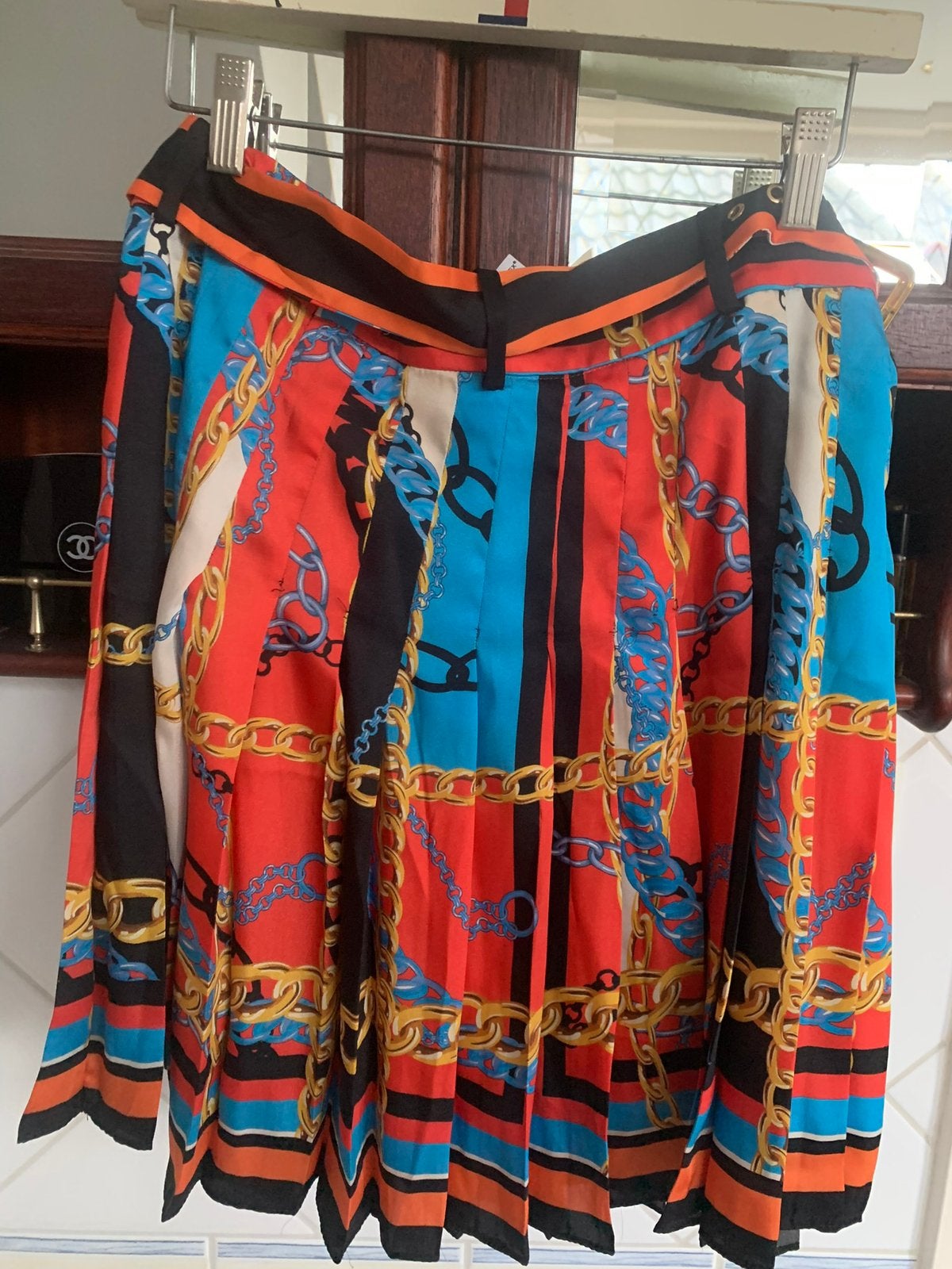 Zara plooirok met versaceprint - Maat XL, Zwart, Maat 42/44 (L), Nieuw, Ophalen of Verzenden