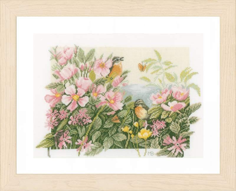 Borduurpakket Birds and roses pn0157494, ., Nieuw, Ophalen of Verzenden, .