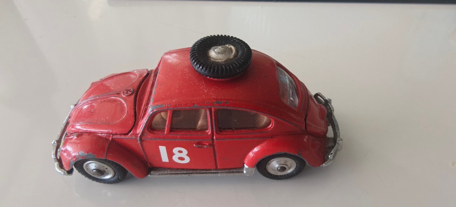 Vintage Corgi Toys 256 VW Kever East African Safari, Hobby en Vrije tijd, Ophalen of Verzenden, Gebruikt