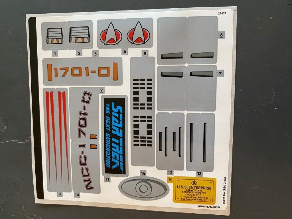 Lego stickervel voor set 10356 6650651 (3e versie) NIEUW !!, Star Wars, Lego, Overige typen, Nieuw