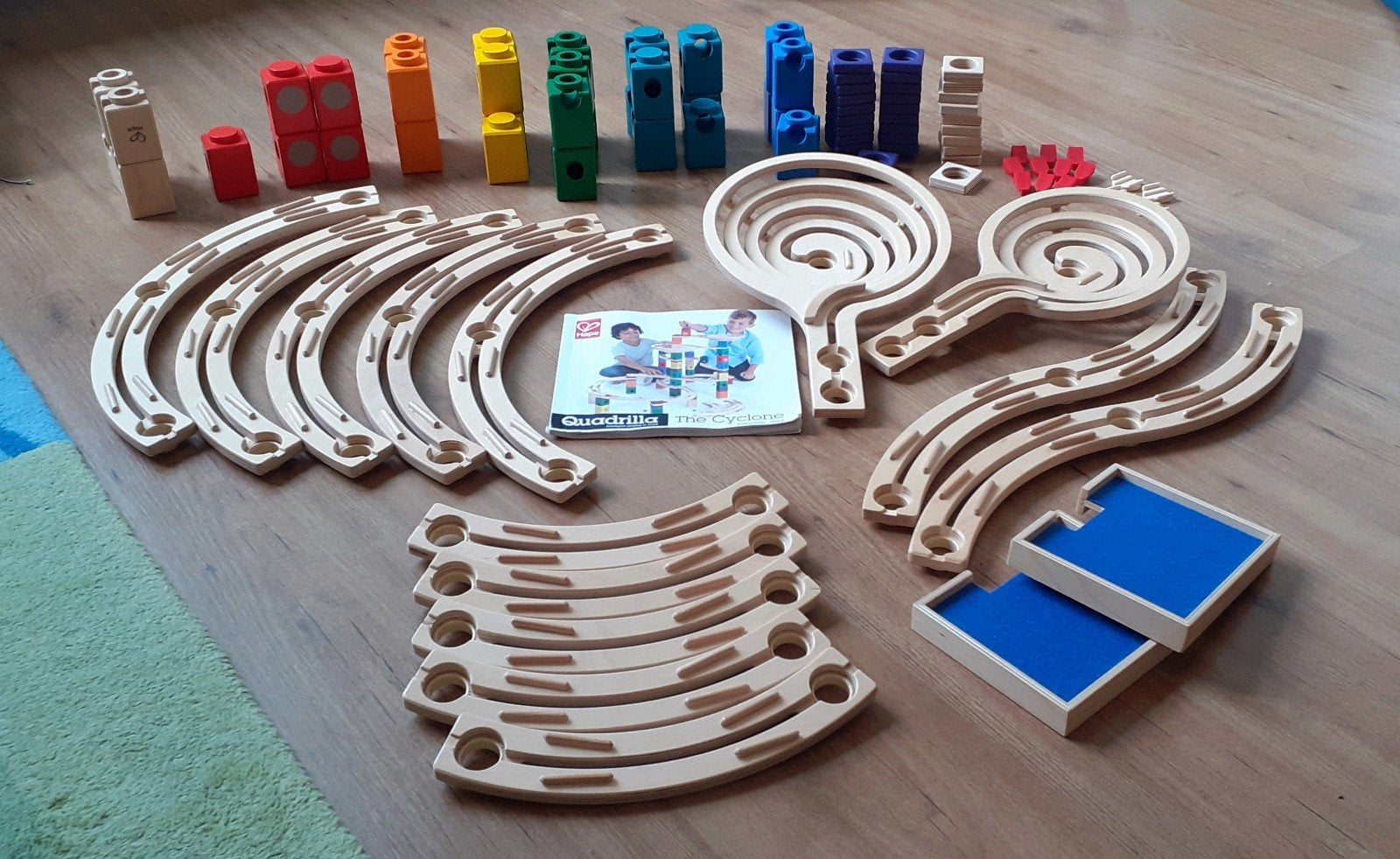 Hape Quadrilla houten knikkerbaan The Cyclone, Ophalen of Verzenden, Zo goed als nieuw, Overige typen