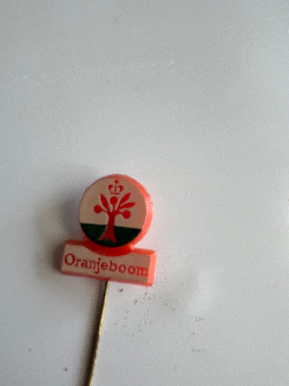 Vintage Oranjeboom Speldje/Pin, Ophalen of Verzenden, Gebruikt, Merk, Speldje of Pin
