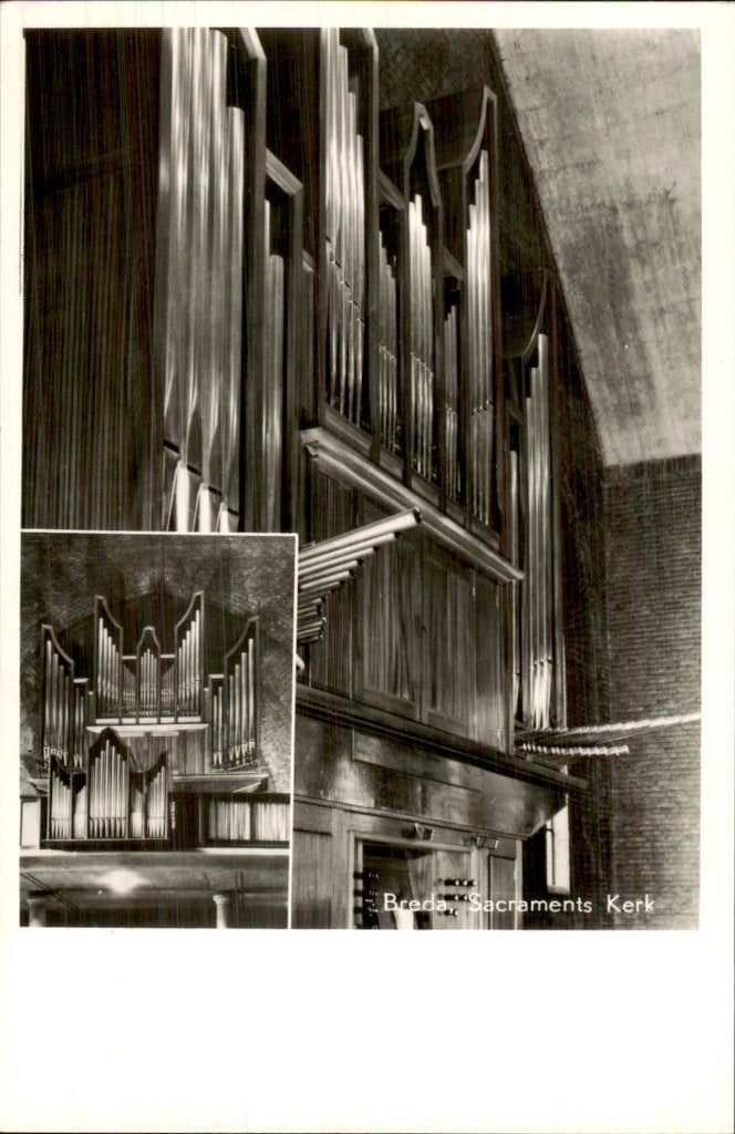 Breda - Sacramentskerk - Orgel, Ophalen of Verzenden, 1940 tot 1960, Ongelopen, Noord-Brabant