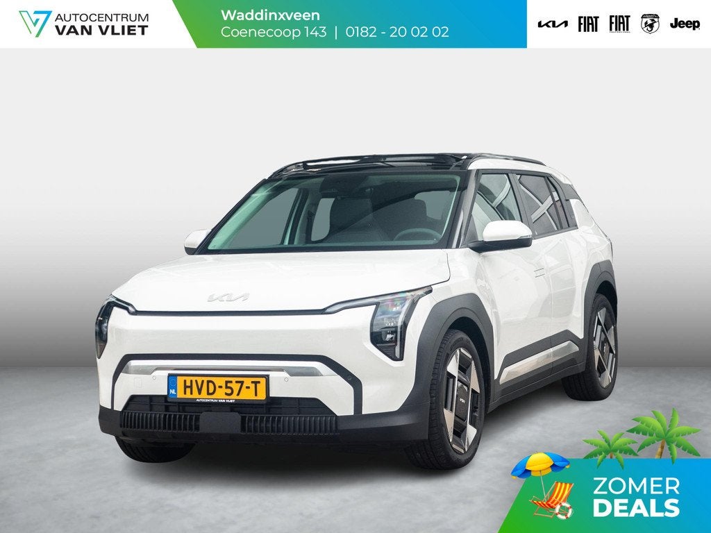 Kia EV3 Plus Advanced 81.4 kWh l DIRECT LEVERBAAR | Schuifka, Auto's, Wit, Origineel Nederlands, 204 pk, 1000 kg