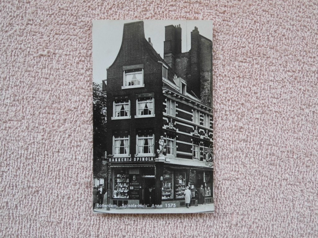 Ansichtkaart Rotterdam, Spínola-Huis Anno 1575, Verzamelen, Ophalen of Verzenden, 1920 tot 1940, Ongelopen, Zuid-Holland
