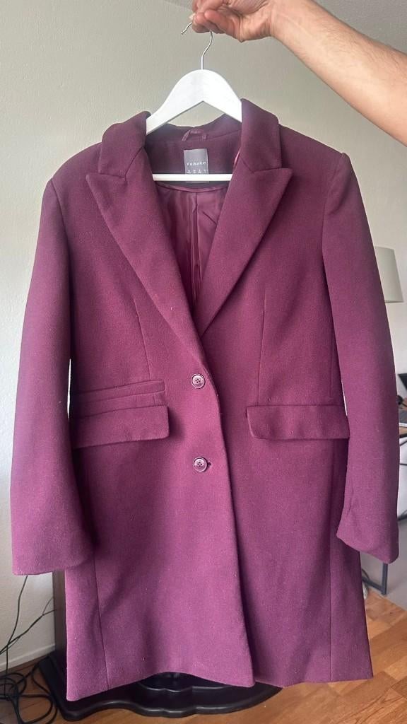 Burgundy Long Blazer Coat – Size EU 40 (Primark), Maat 38/40 (M), Overige kleuren, Primark, Ophalen of Verzenden