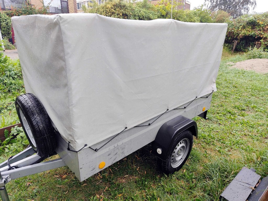 Aanhanger met huif aluminium 2022 + nieuw reservewiel, Ophalen, Zo goed als nieuw