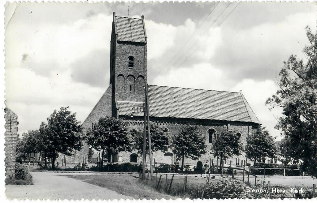 Bierum - Herv. Kerk, Verzenden, 1960 tot 1980, Gelopen, Groningen