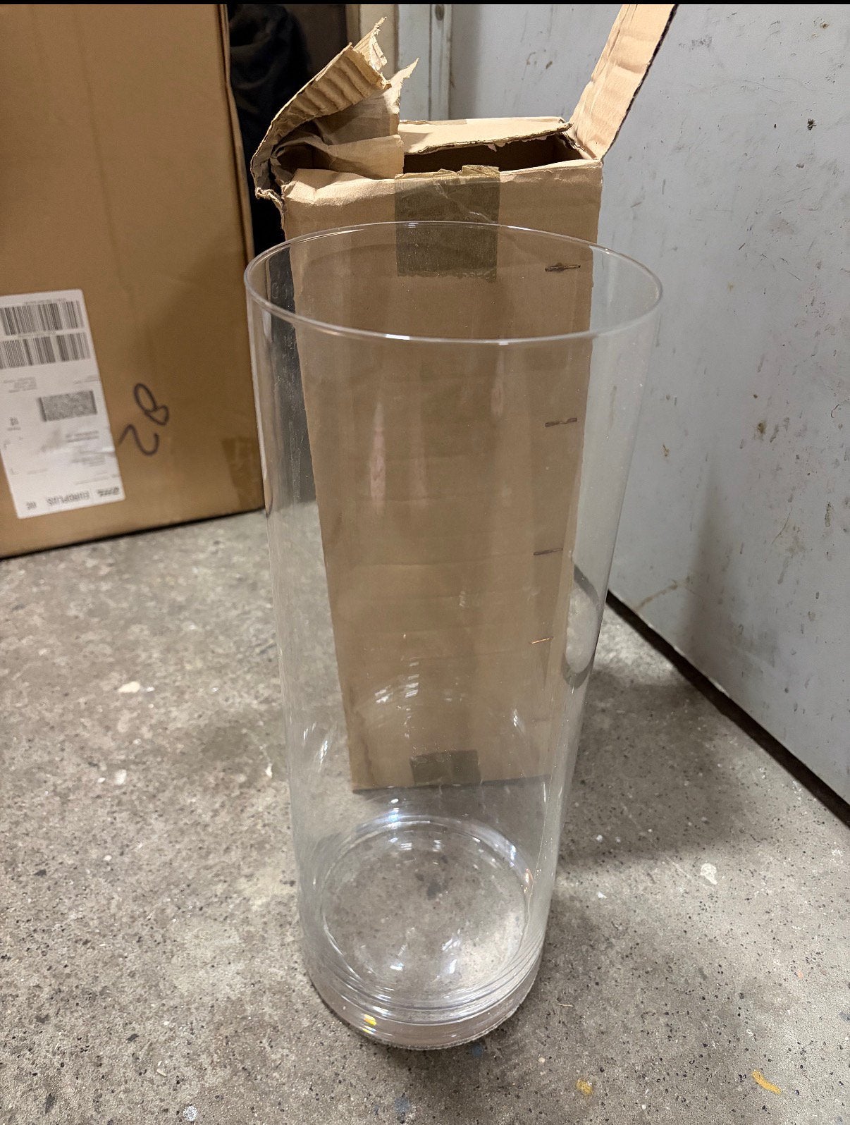 Glazen Cilindervaas Nieuw, Ophalen, Overige kleuren, Nieuw, Glas