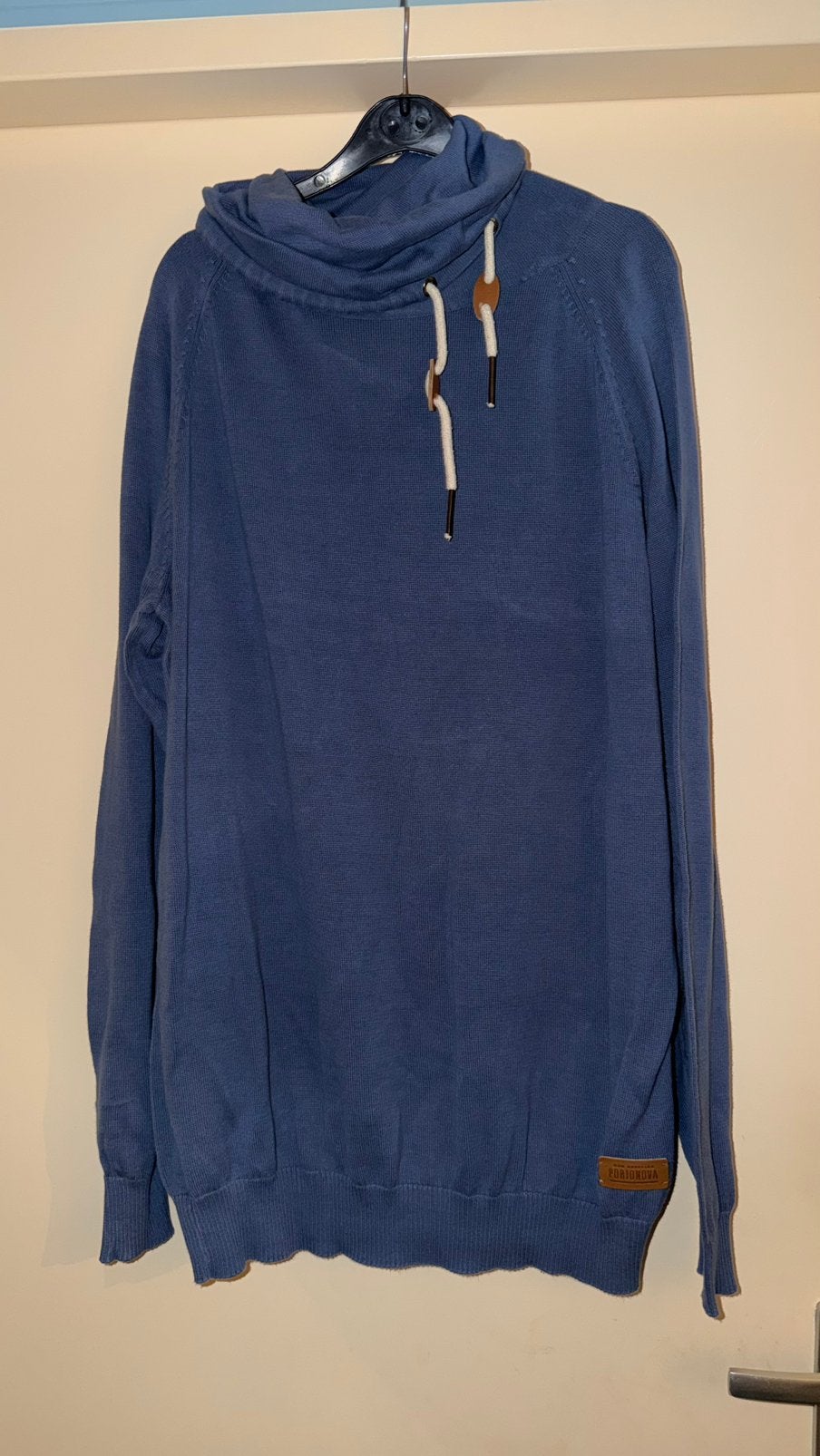 Heren blauwe trui met kraag van Portonova, Ophalen of Verzenden, Zo goed als nieuw, Maat 56/58 (XL), Blauw
