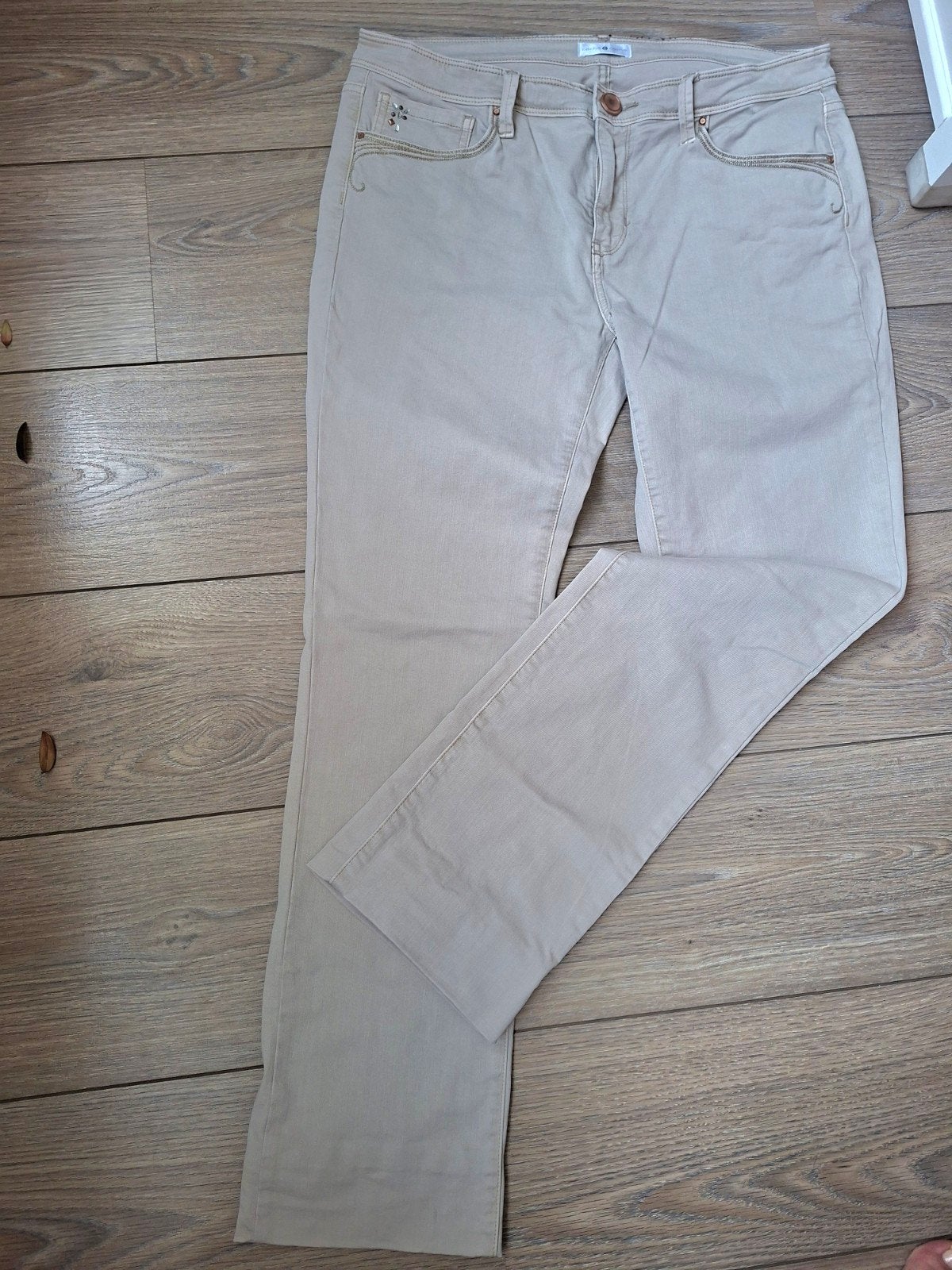Cache Cache broek zandkleur maat 38/40 (M), Maat 38/40 (M), Beige, Ophalen of Verzenden, Zo goed als nieuw