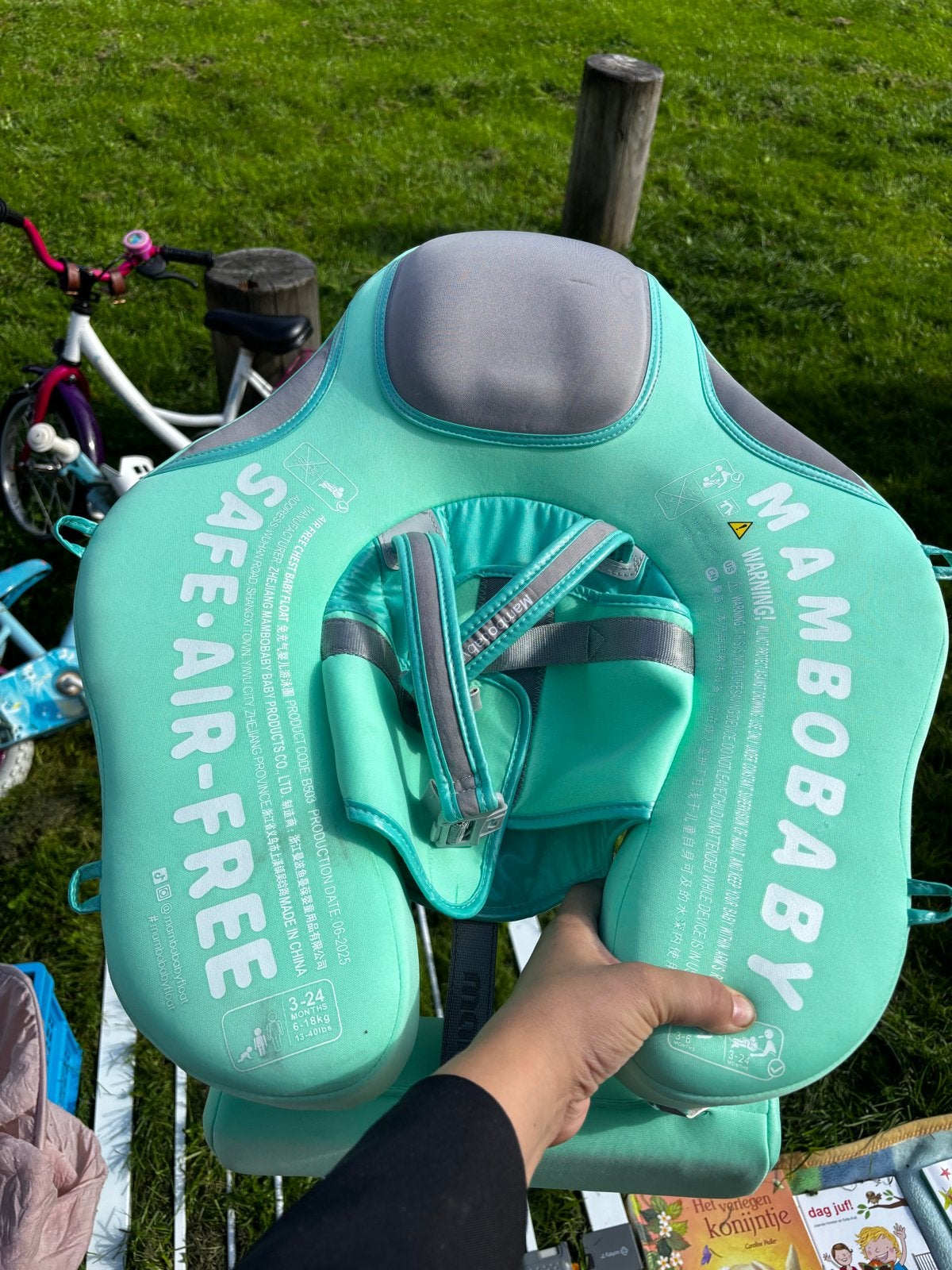 Mambobaby Safe-Air-Free Baby Zwemband - 3-24 maanden, Ophalen of Verzenden, Zo goed als nieuw, Overige typen