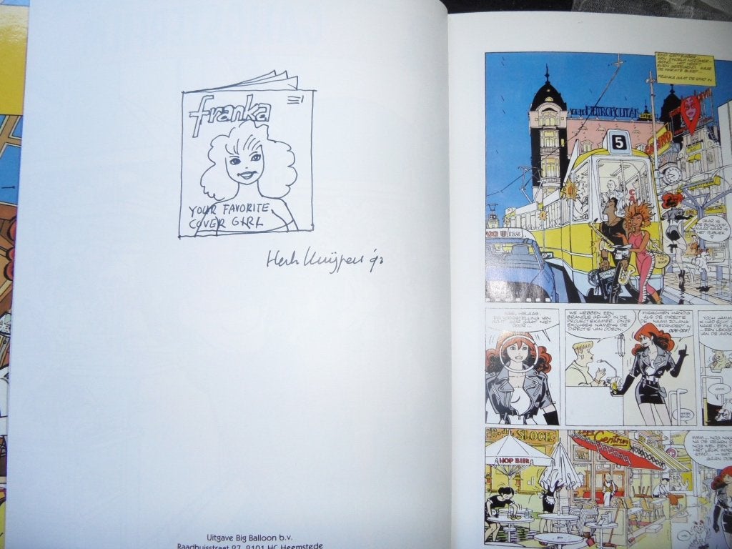 Franka Gangsterfilm met (hand)tekening Henk Kuijpers, Boeken, Stripboeken, Eén stripboek, Ophalen of Verzenden, Zo goed als nieuw