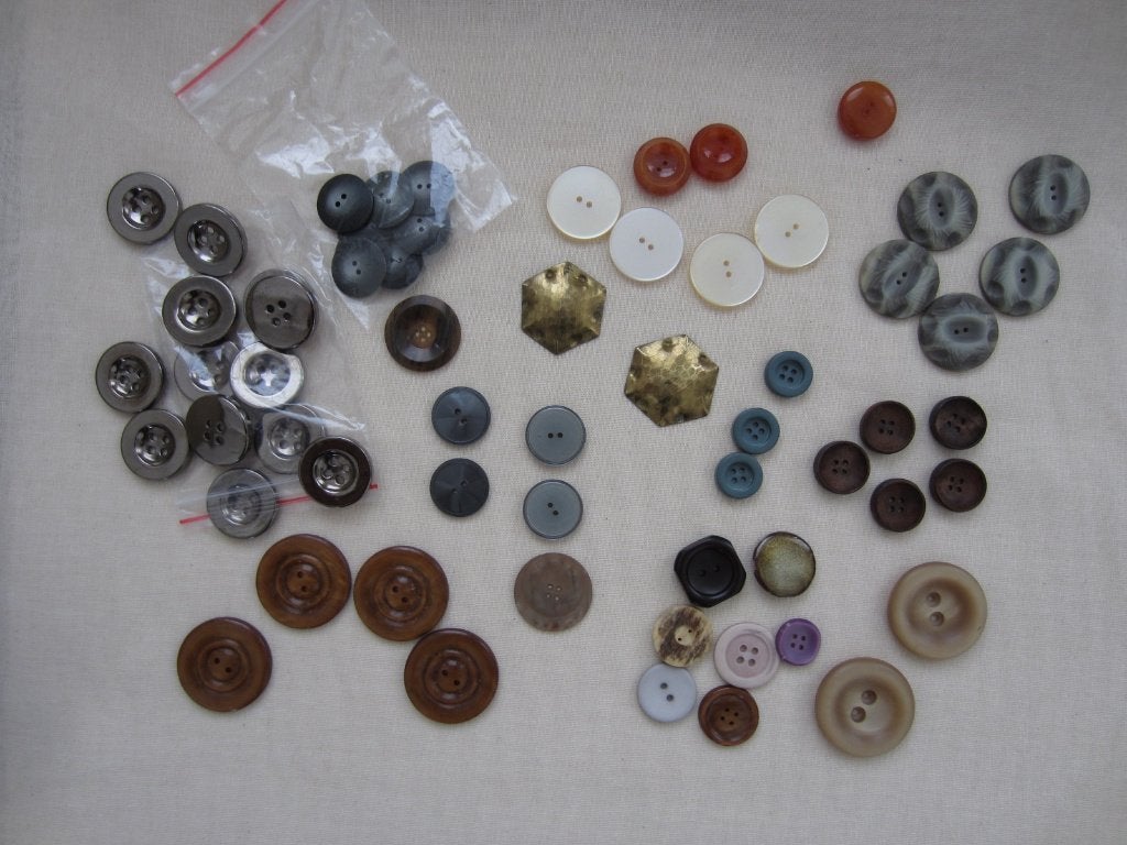 Collectie vintage knopen - €4 alles bij elkaar, Ophalen of Verzenden, Zo goed als nieuw, Knoop of Knopen