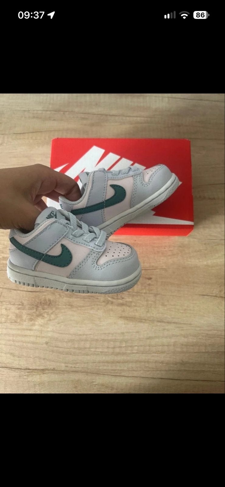 Nieuwe Nike Dunk Low (TDE) baby sneakers - Maat 19.5, Ophalen of Verzenden, Nieuw, Jongen of Meisje, Sportschoenen