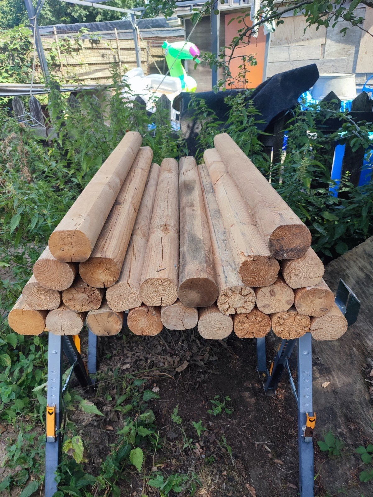 23 palen  1.20 mtr lang, Tuin en Terras, Palen, Balken en Planken, Ophalen, Minder dan 180 cm, Palen